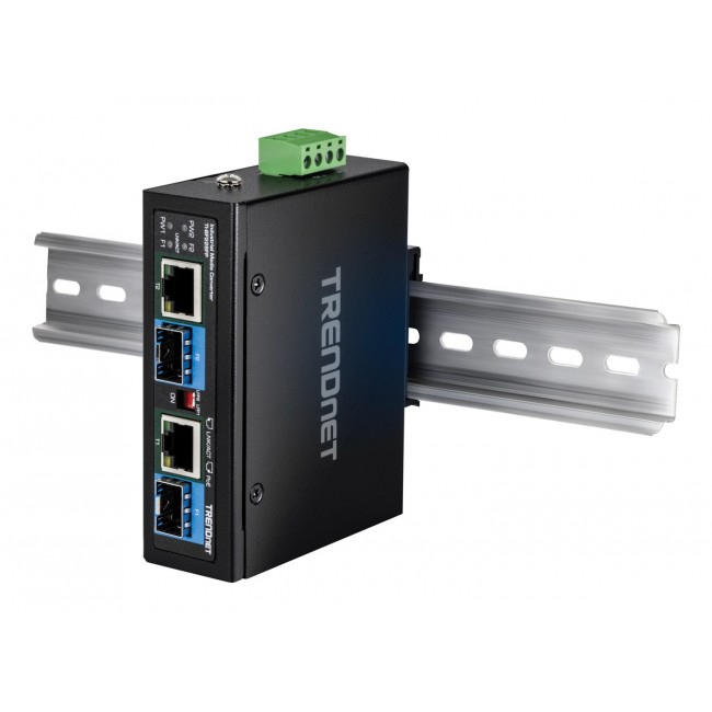 Trendnet TI-BF22SFP network media converter 1000 Mbit/s Black