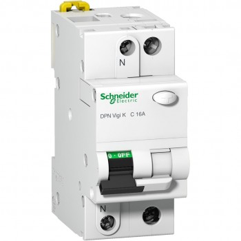 Schneider Electric Acti 9 circuit breaker Residual-current device with overcurrent protection (RCBO) Type C 1P + N