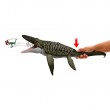 Jurassic World Rebirth Bite N Blast Mosasaurus Action Figure and Mini Dilophosaurus, Dinosaur Toy