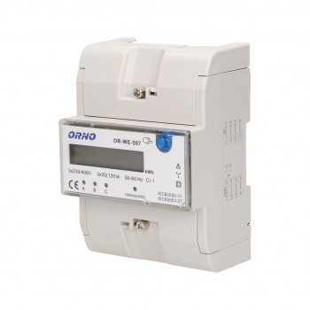 ORNO OR-WE-507 electric meter Electronic Plug-in White