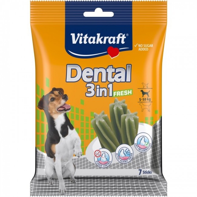 VITAKRAFT Dental Fresh 3in1 S - dog treat - 120 g