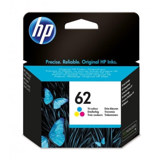 HP 62 Tri-color Original Ink Cartridge HP 62 Tri-color Original Ink Cartridge