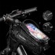 Rockbros B68-1 Bike frame bag Phone pocket 1.7l Black Rockbros B68-1 Bike frame bag Phone pocket 1.7l Black