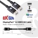 CLUB3D DisplayPort 1.4 HBR3 8K 28AWG Cable M/M 3m /9.84ft CLUB3D DisplayPort 1.4 HBR3 8K 28AWG Cable M/M 3m /9.84ft