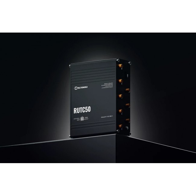 Teltonika RUTC50 wireless router Gigabit Ethernet Dual-band (2.4 GHz / 5 GHz) 5G Black Teltonika RUTC50 wireless router Gigabit Ethernet Dual-band (2.4 GHz / 5 GHz) 5G Black