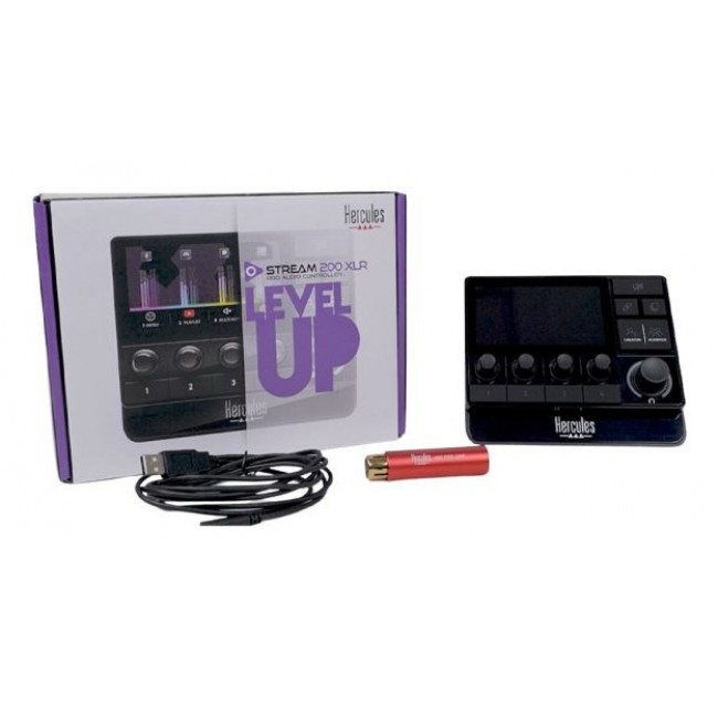 Hercules Stream 200 XLR Black 9 buttons Hercules Stream 200 XLR Black 9 buttons