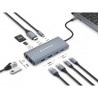 Conceptronic DONN06G 10-in-1 USB 3.2 Gen 1 Docking Station, HDMI, 100W USB PD, USB-C 5Gbps x 2, USB-A 5Gbps x 3, SD, TF/MicroSD, GbE