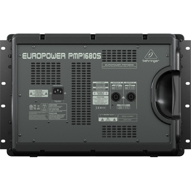 Behringer PMP1680S audio mixer 10 channels 10 - 200000 Hz Black Behringer PMP1680S audio mixer 10 channels 10 - 200000 Hz Black