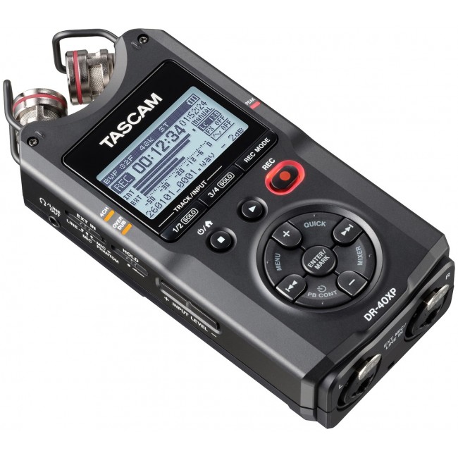 Tascam DR-40XP - portable four-track digital recorder with a USB audio interface