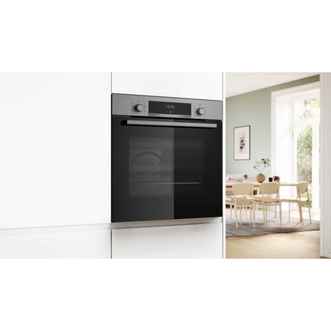 Bosch Serie 4 HBA514BS3 oven 71 L 3400 W Black, Stainless steel