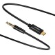 USB-C to 3.5mm mini jack audio cable Baseus Yiven 1.2m (black)