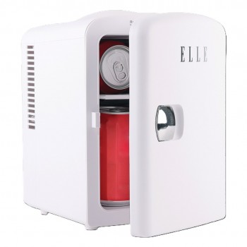 ELLE Home Mini Fridge ESDAF101WHEU 4L White