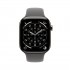 Apple Watch Series 11 GPS + Cellular 42mm Natural Titanium Case with Stone Grey Sport Band - M/L