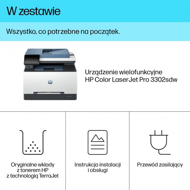 HP Color LaserJet Pro MFP 3302sdw Laser A4 600 x 600 DPI 25 ppm Wi-Fi