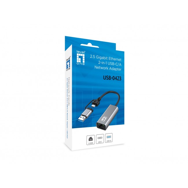 LevelOne USB-0423 network card Ethernet 2500 Mbit/s