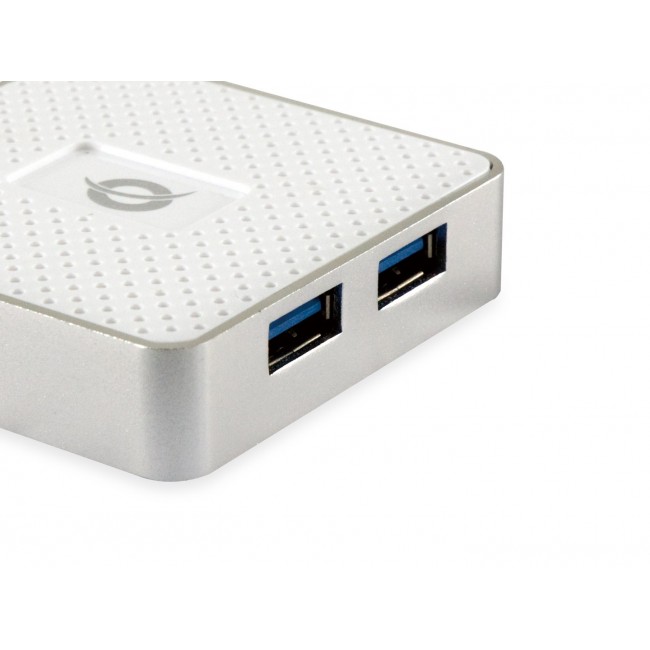 Conceptronic HUBBIES03W interface hub USB 3.2 Gen 1 (3.1 Gen 1) Micro-B 5000 Mbit/s White