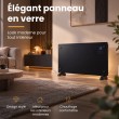 Extralink SMART GLASS PANEL HEATER, BLACK, 2000W, WIFI, LPL-23A-BL