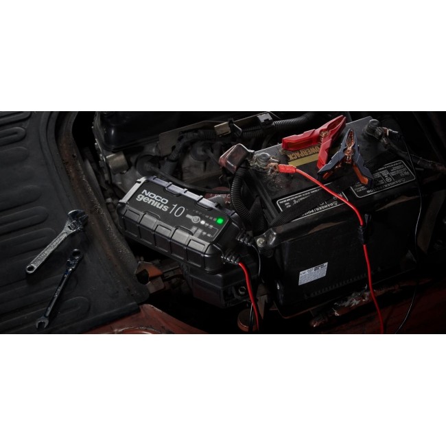 NOCO GENIUS10 EU 10A Battery charger for 6V/12V batteries with maintenance and desulphurisation function NOCO GENIUS10 EU 10A Battery charger for 6V/12V batteries with maintenance and desulphurisation function