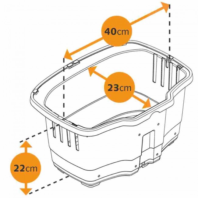 FERPLAST Atlas Bike 20 Rapid - bicycle basket for animals FERPLAST Atlas Bike 20 Rapid - bicycle basket for animals