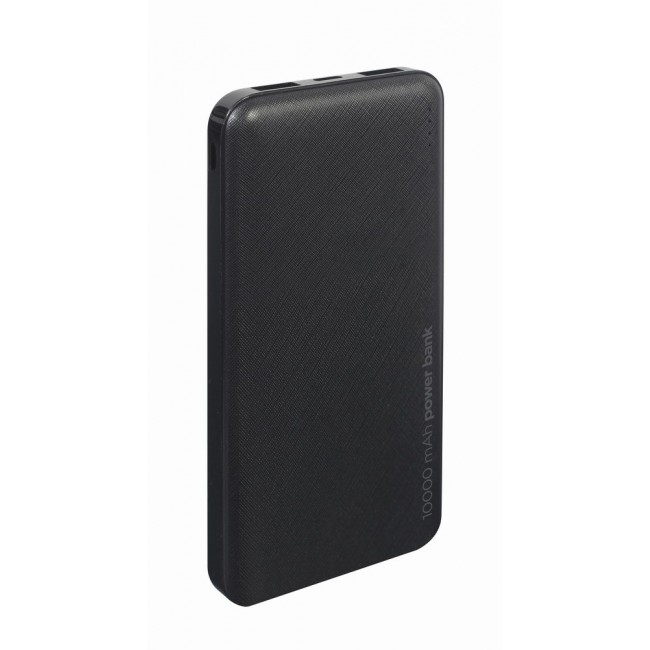 Gembird PB10-02 power bank Lithium Polymer (LiPo) 10000 mAh Black Gembird PB10-02 power bank Lithium Polymer (LiPo) 10000 mAh Black
