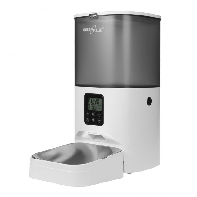 GreenBlue automatic pet food dispenser/feeder, 6L, USB 5V1A, GB393 GreenBlue automatic pet food dispenser/feeder, 6L, USB 5V1A, GB393