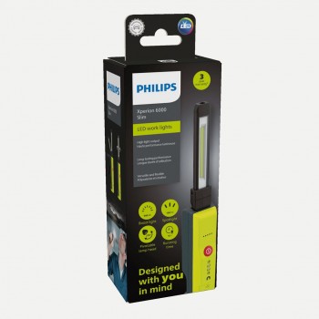 Workshop lamp wireless SLIM, Xperion, light source LED, luminous flux 180/250/500lm, power: 5 W, battery capacity: 2600mAh, Li-ion, IK07/ IP54, USB type-C