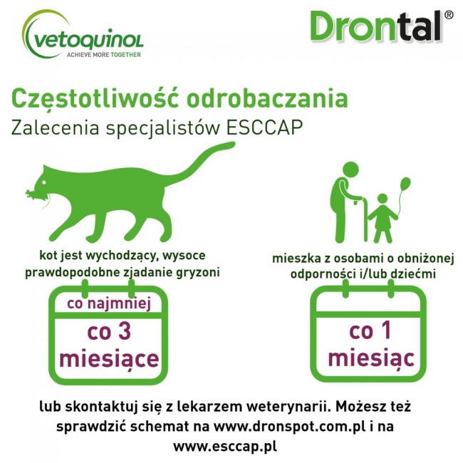 VETOQUINOL Drontal - anti-parasite tablets for cats - 2 pcs.