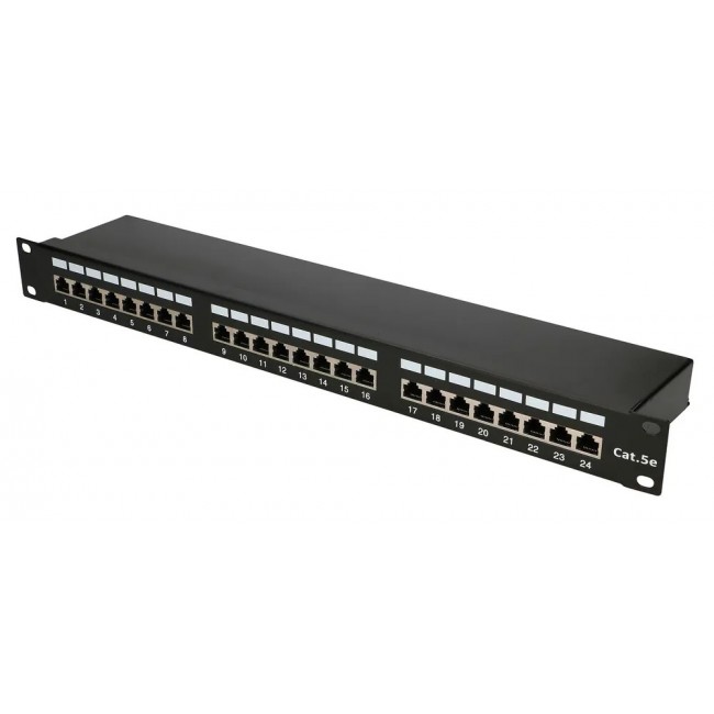 Extralink Patchpanel CAT5E STP V2 24 port Extralink Patchpanel CAT5E STP V2 24 port