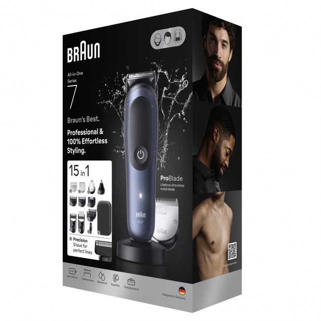 Braun 80789909 hair trimmers/clipper Dark Blue 21 Lithium-Ion (Li-Ion)