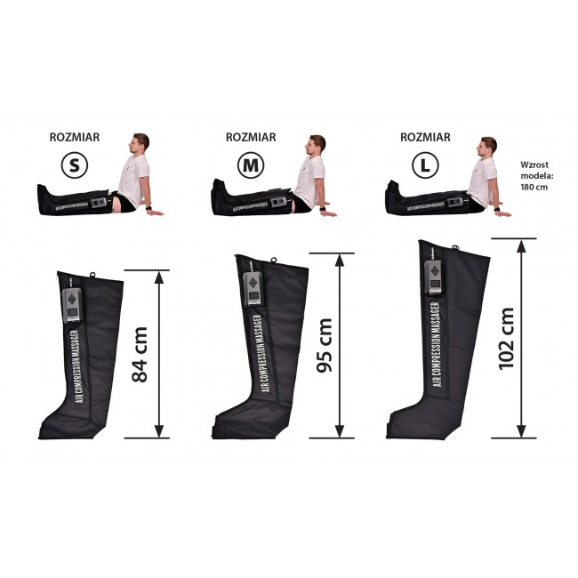 Activejet ACM-PLUS-A1 L lymphatic compression massager for legs