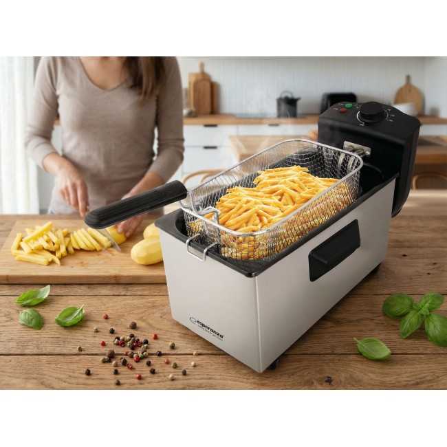 Esperanza FALAFEL Single 3 L Stand-alone 2200 W Deep fryer Black, White