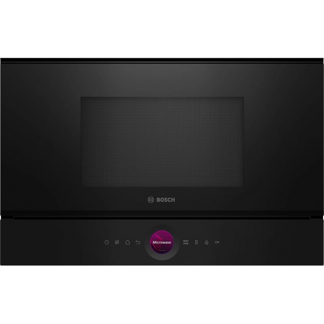 Bosch Serie 8 BFR7221B1 microwave Black Solo microwave Built-in 21 L 900 W