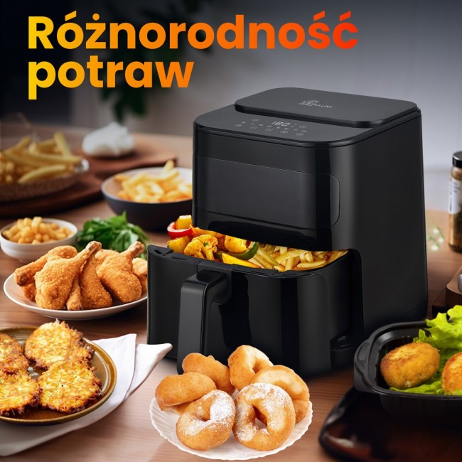 Extralink HOME AIR 5.2L EU SJ-520 fryer Single 1600 W Hot air fryer Black