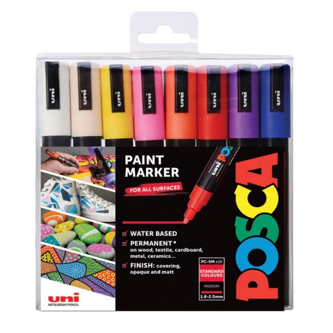 POSCA PC-5M 16pc Bumper Pack