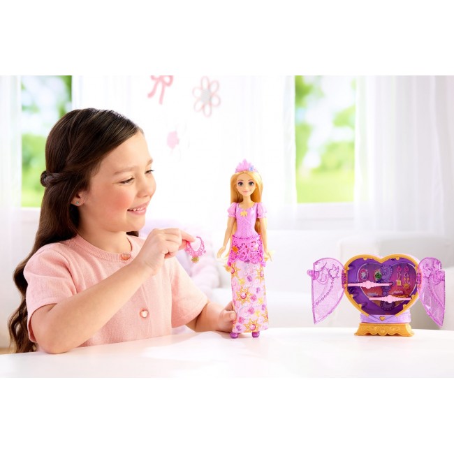 Disney Princess Jewel Reveal Rapunzel Fashion Doll w/ 8 Surprises Including Gem Box & 10 Accessories