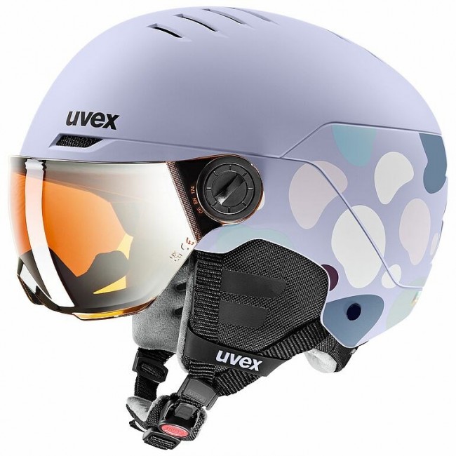 Uvex Skihelm rocket jr visor Lavender
