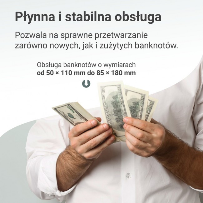 Extralink LOCKSTAR PROFESJONALNA LICZARKA NOMINALOWA DO BANKNOT W UV, IR, MG X-300 Banknote counting machine White Extralink LOCKSTAR PROFESJONALNA LICZARKA NOMINALOWA DO BANKNOT W UV, IR, MG X-300 Banknote counting machine White