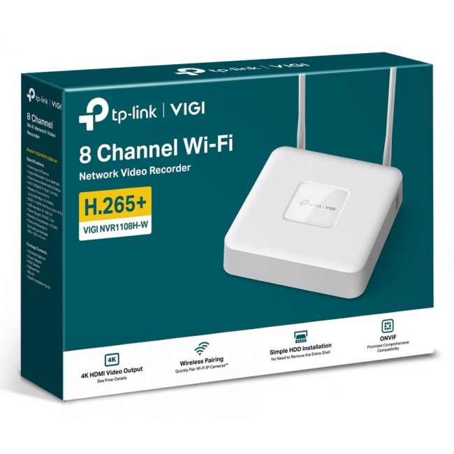 TP-Link VIGI NVR1108H-W White TP-Link VIGI NVR1108H-W White