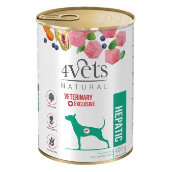 4VETS Natural Hepatic Dog - wet dog food - 400 g