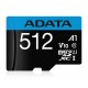 ADATA AUSDX512GUICL10A1-RA1 memory card 512 GB MicroSDXC UHS-I Class 10 ADATA AUSDX512GUICL10A1-RA1 memory card 512 GB MicroSDXC UHS-I Class 10