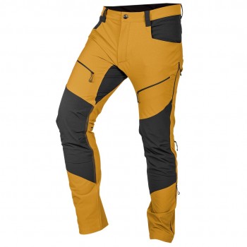 Work trousers OUTDOOR, 4 way stretch, mustard, size XXXL