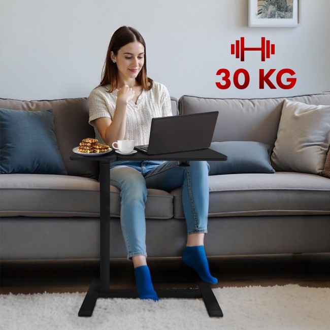 Maclean mobile desk/laptop stand, black, height adjustment 76-109cm, max. 30kg , MC-120 B