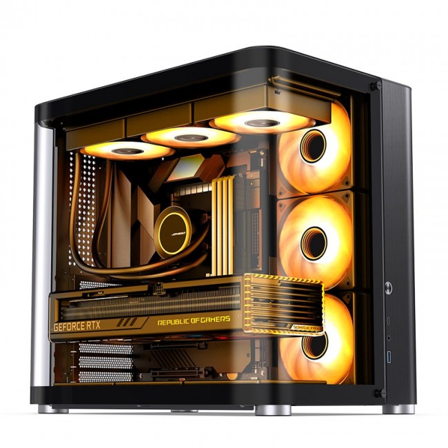 Jonsbo TK-2 2.0 Midi-Tower, Tempered Glass - black Jonsbo TK-2 2.0 Midi-Tower, Tempered Glass - black