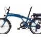 Snapp City-E folding electric bicycle, blue