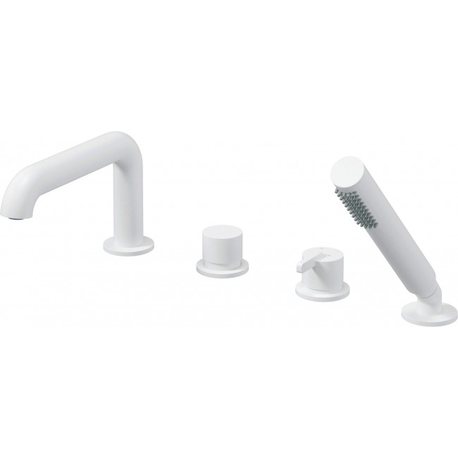 4-hole bath mixer with shower set 4-hole bath mixer with shower set