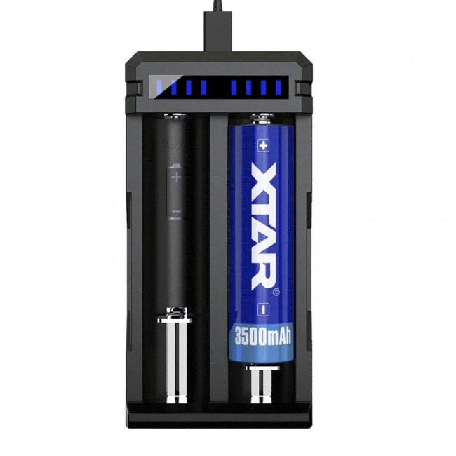 Battery charger Li-ion 18650 USB-C - 2 slots Battery charger Li-ion 18650 USB-C - 2 slots