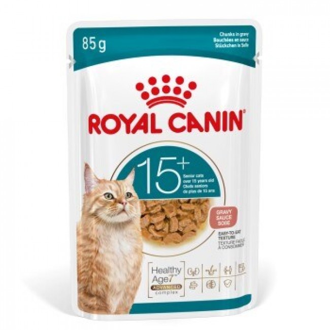 ROYAL CANIN Ageing 15+ Chunks in gravy - wet cat food - 12x85g ROYAL CANIN Ageing 15+ Chunks in gravy - wet cat food - 12x85g