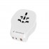 Gembird TPA-1A2C20-02-W Universal travel power adapter, 20 W, white