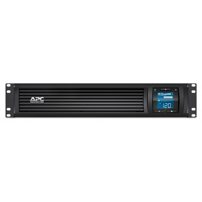 APC Smart-UPS C, Line Interactive, 1000VA, Rackmount 2U, 230V, 4x IEC C13 outlets, SmartConnect port, USB and Serial communication, AVR, Graphic LCD