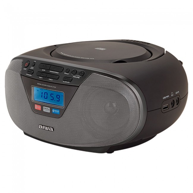 Aiwa BBTU-400BK portable stereo system Analog & digital 6 W FM Black MP3 playback